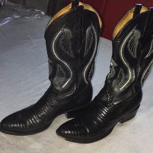 Don Cuco’s Boots| Black Python Snakeskin Boots